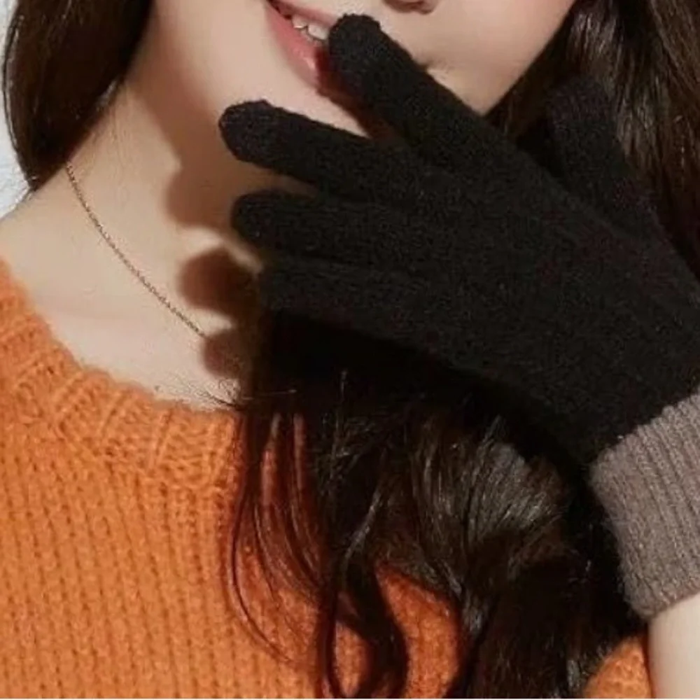 Touch Screen Sweater Knit Mittens warm cozy for winter